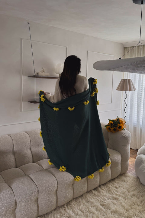 Sunflower & Green Blanket