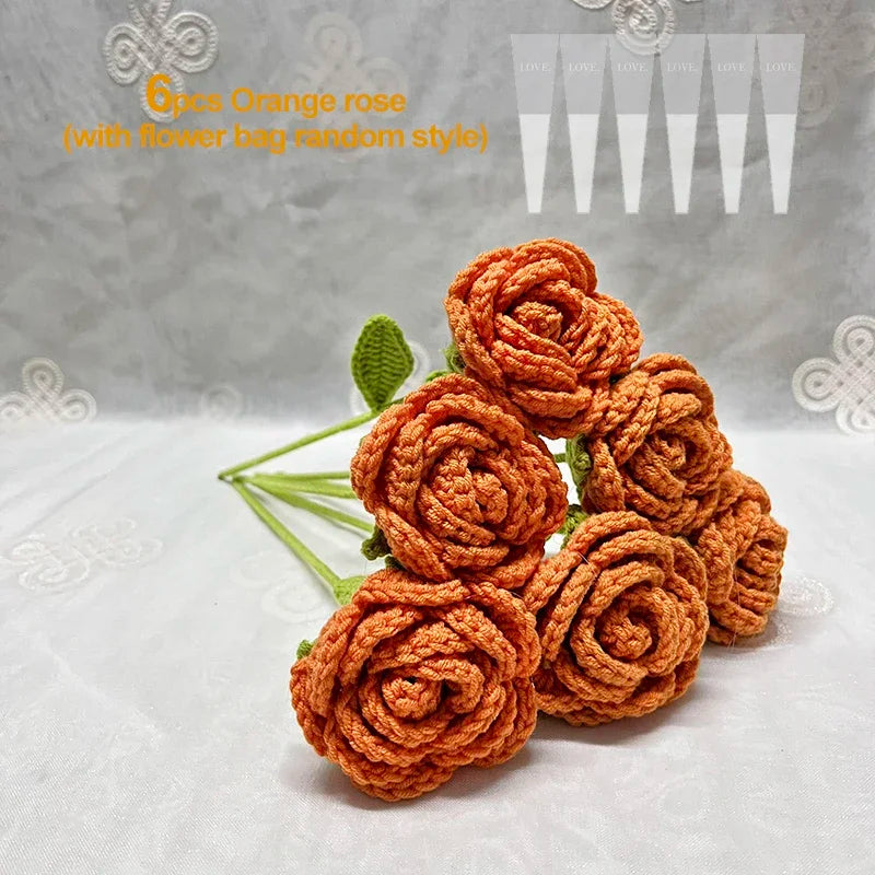 Forever Crochet Roses | Set of 6