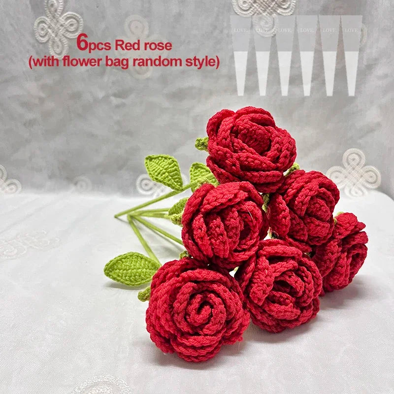 Forever Crochet Roses | Set of 6