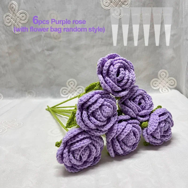 Forever Crochet Roses | Set of 6