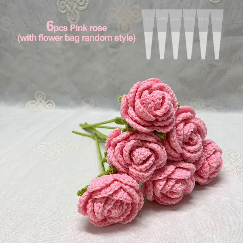 Forever Crochet Roses | Set of 6