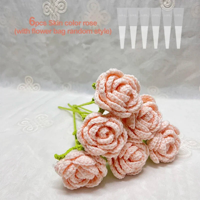 Forever Crochet Roses | Set of 6